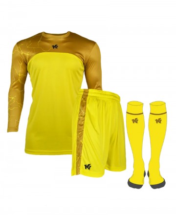 Kids goalkeeper kit Keepersport GK yellow