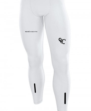 René Higuita white thermal sports tights