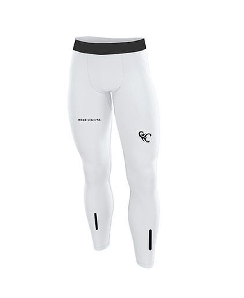 René Higuita thermal sports tights in white