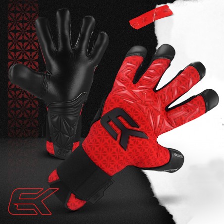 red goalkeeper gloves