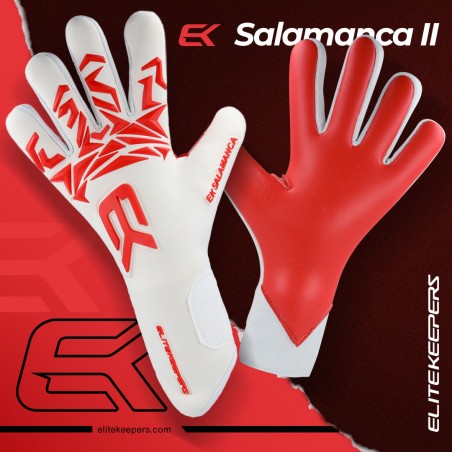 guantes de portero rojos