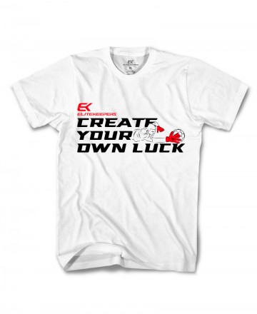 Elitekeepers Create Your Own Luck Men's White T-Shirt