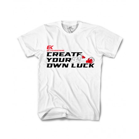 Elitekeepers Create Your Own Luck Men's White T-Shirt