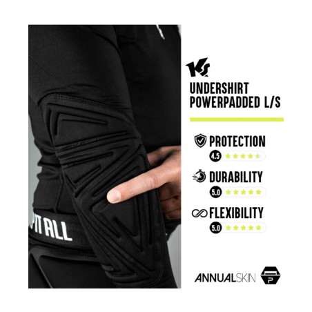 Camiseta portero protecciones KEEPERsport Undershirt PowerPadded l/s