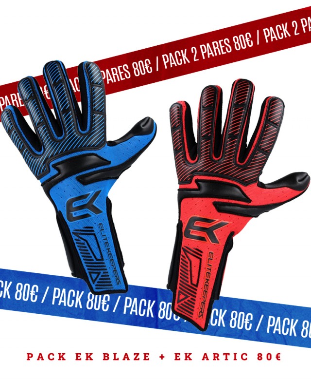 Pack de guantes de portero EK Artic y EK Blaze