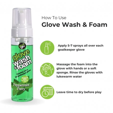 Beneficios del limpiador de guantes Glove Wash & Foam Peppermint Parry con frescor a menta