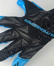 Dorso y palma azul de los guantes de portero EK Persa Aqua Dorso y palma azul de los guantes de portero EK Persa Aqua