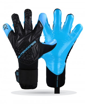 Guantes de portero Elitekeepers EK Persa Aqua – vista frontal palma y dorso
