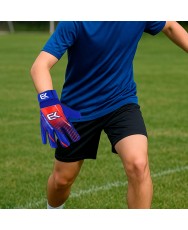 Guantes de portero Elitekeepers EK START azules, ideales para porteros que comienzan a entrenar. Guantes de portero Elitekeepers EK START azules, ideales para porteros que comienzan a entrenar.