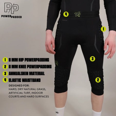 Keepersport 3/4 Professional Goalkeeper Tights with Protection