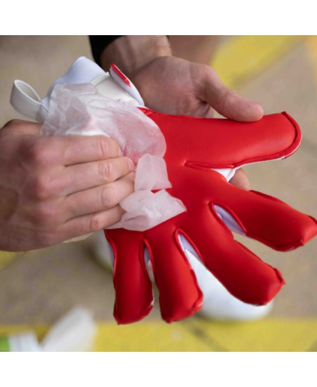 Toallitas Glove Glu Wash & Prepare Wipes – Limpieza rápida para guantes de portero