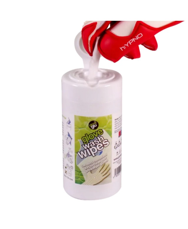 Toallitas Glove Glu Wash & Prepare Wipes – Limpieza rápida para guantes de portero