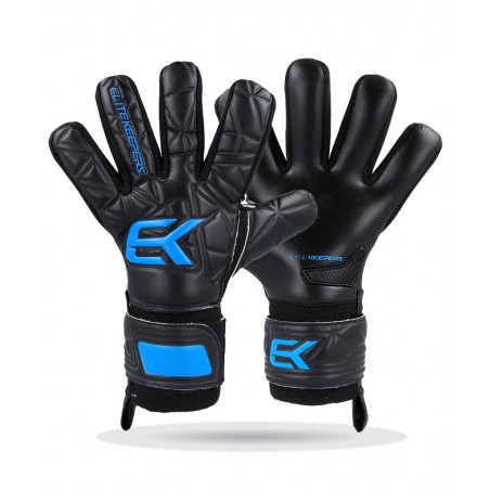 Elitekeepers Shadow Blue Kids Goalkeeper Gloves – Front and back view