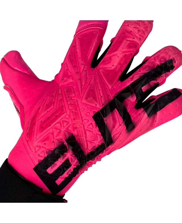 Detalle lateral con el logo Elitekeepers en el modelo EK BLOSSOM.