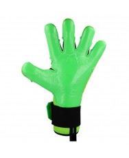 Backhand detail with transparent 3D silicone and earth-textured geometric patterns.