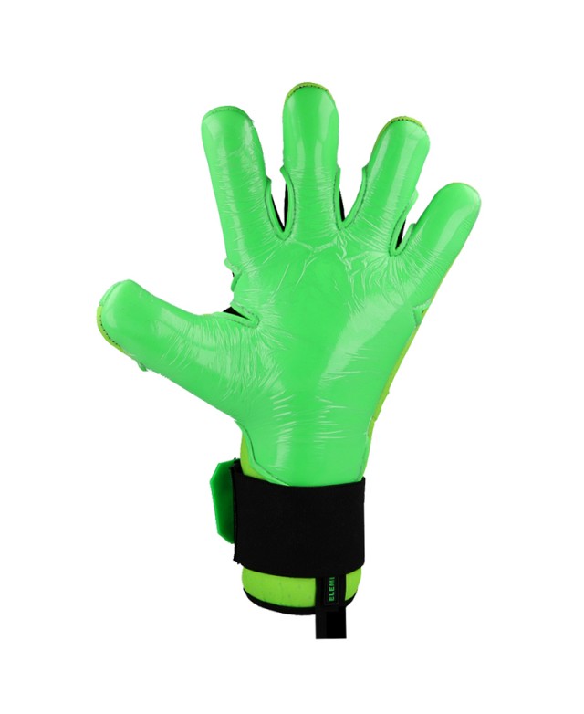 Backhand detail with transparent 3D silicone and earth-textured geometric patterns.