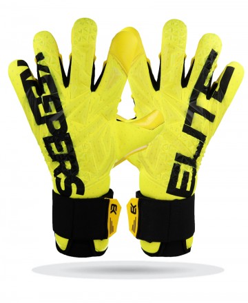 EK LIGHTNING goalkeeper gloves – Front view of the backhand with lightning-inspired design.