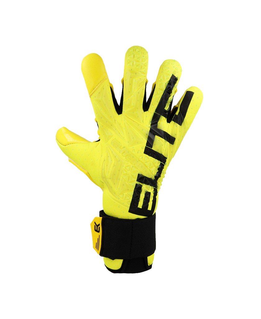 Backhand detail with transparent 3D silicone and electric textures.