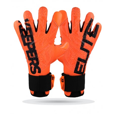 Guantes de portero EK SOLAR – Vista frontal del dorso con diseño inspirado en la energía del sol.