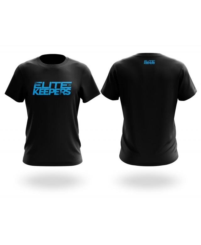 Camiseta Negra Elitekeepers Essential Logo Tee