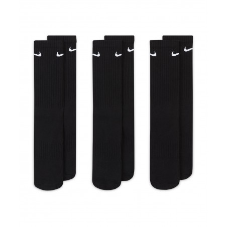 Calcetines negros Nike Everyday Cushion Crew 3 Pack Socks