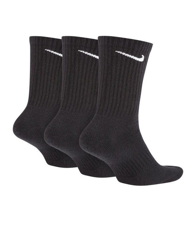 Calcetines negros Nike Everyday Cushion Crew 3 Pack Socks