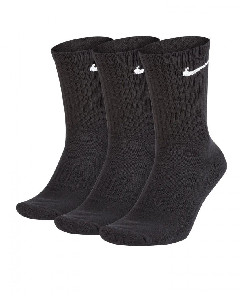 Calcetines negros Nike Everyday Cushion Crew 3 Pack Socks