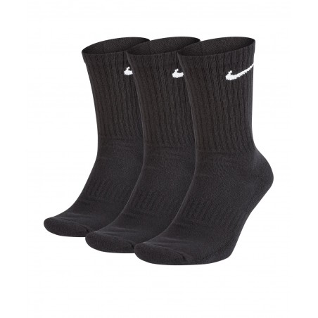 Black Nike Everyday Cushion Crew 3 Pack Socks