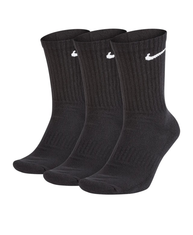 Black Nike Everyday Cushion Crew 3 Pack Socks