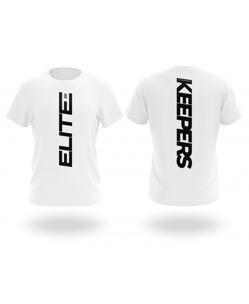 Elitekeepers Vertical Logo Tee White T-Shirt
