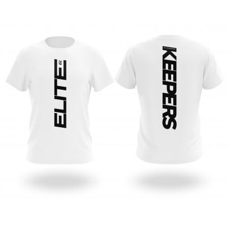Elitekeepers Vertical Logo Tee White T-Shirt