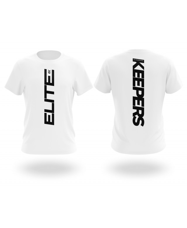 Camiseta Blanca Elitekeepers Vertical Logo Tee