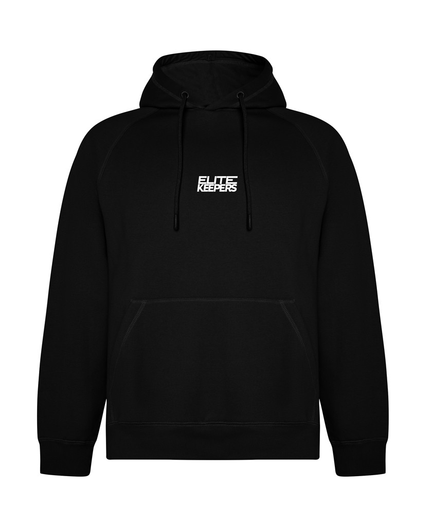 Sudadera negra con capucha Elitekeepers – Essential Logo Hoodie