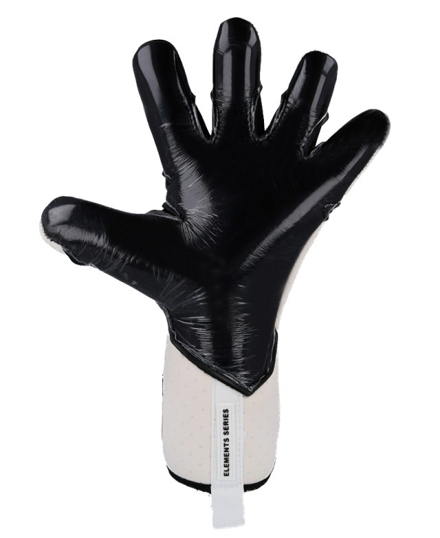 Side view of the EK Frostbite goalkeeper glove showing its tight, second-skin fit.