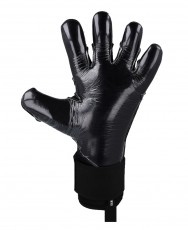 Black palm of the Elitekeepers EK Obsidian goalkeeper gloves with high-performance latex grip.