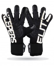 Black Elitekeepers goalkeeper gloves – premium design and strong grip for training and matches