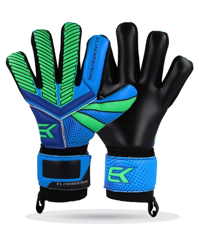 Guantes de portero niño Elitekeepers Serie Basic en color azul y verde