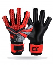 Guantes de portero niño Elitekeepers Serie Basic en color rojo y negro