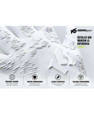KEEPERsport Champ Elite NC Kids backhand detail with silicone punching zone