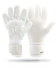 KEEPERsport Champ Elite NC Kids guantes de portero infantiles blancos de corte negativo