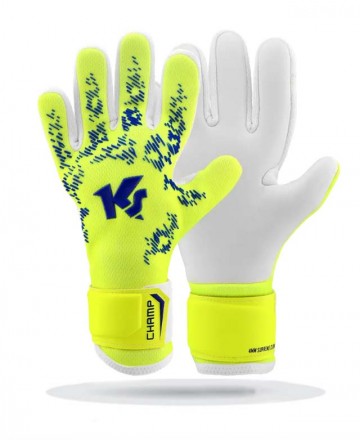 KEEPERsport Champ Elite NC Junior guantes de portero junior amarillo neón