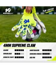 KEEPERsport Champ Elite Power con látex Supreme Claw 4 mm y agarre profesional